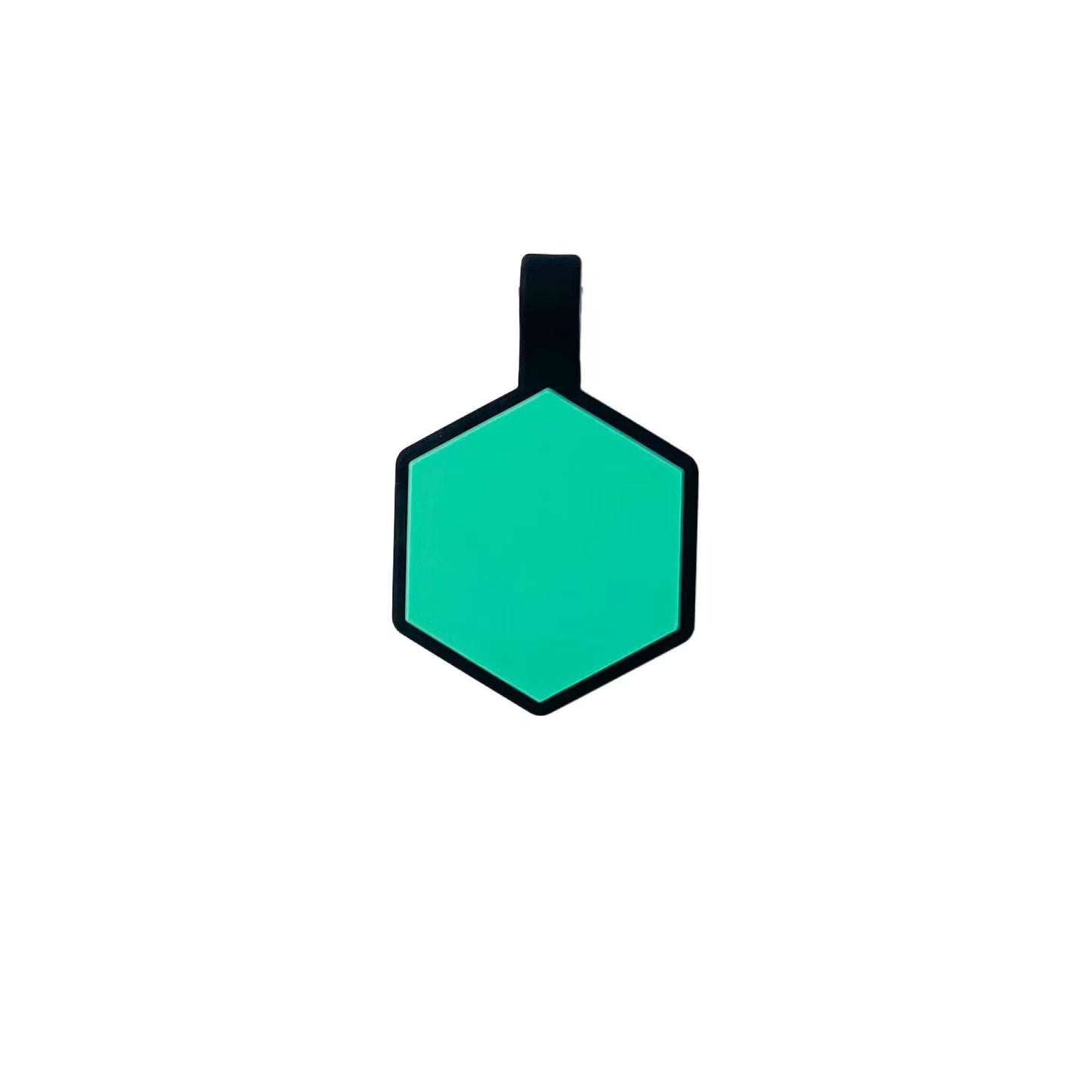 Plaquita de goma Hexagono