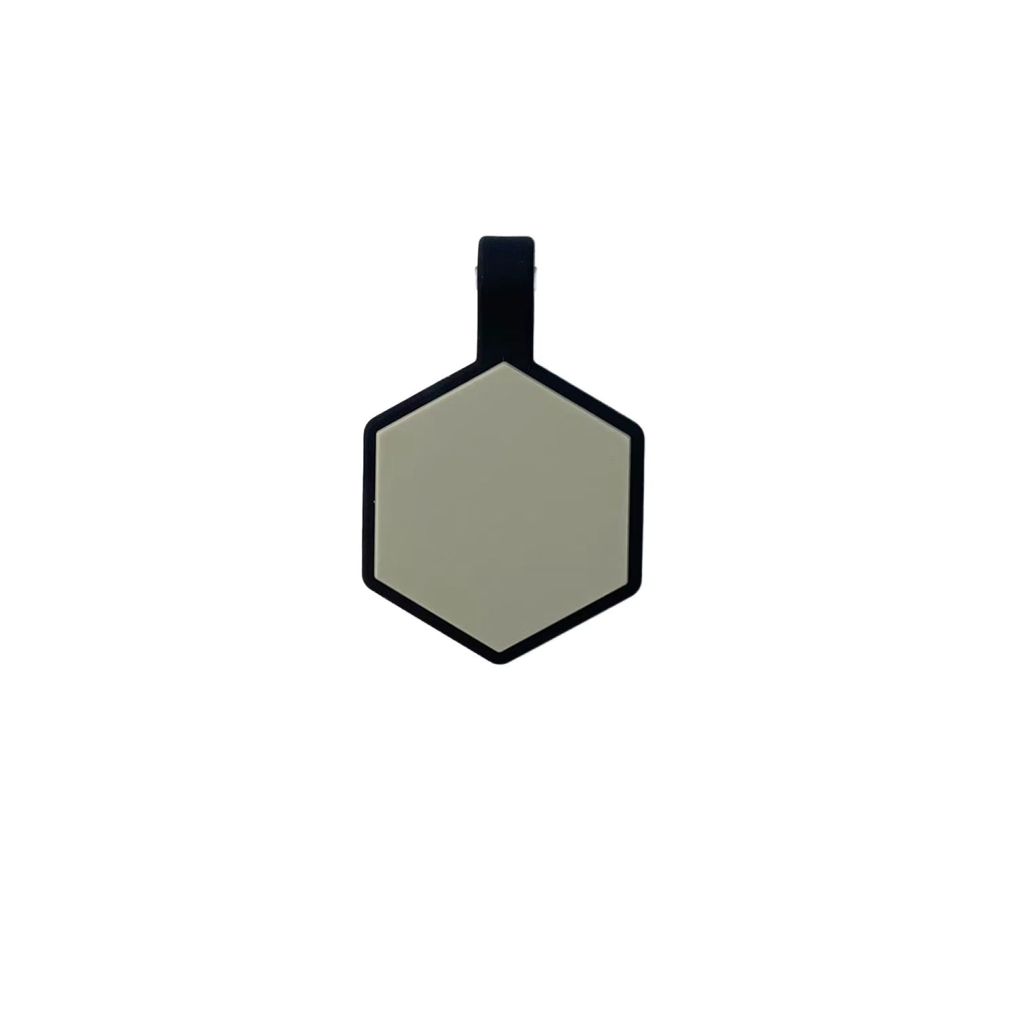 Plaquita de goma Hexagono