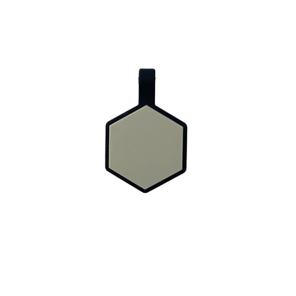 Plaquita de goma Hexagono